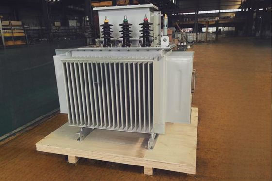 Transformateur de puissance immergé dans l'huile de refroidissement ONAN S-M-750/13.8-0.48 pour une température ambiante de 28 °C et des performances durables