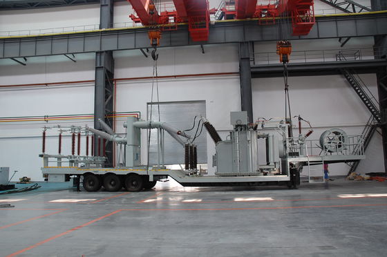 urgence mobile préfabriquée de sous-station du transformateur 132kv montée sur véhicule